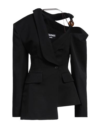 Jacquemus Woman Blazer Black Size 4 Virgin Wool