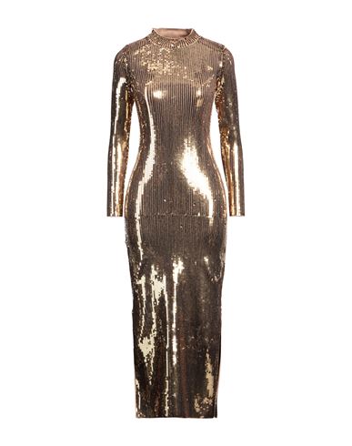 Vestido midi Mujer Oro 34,36,38,40,42 Mujer
