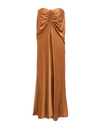 Actualee Woman Maxi Dress Tan Size 8 Polyester In Brown