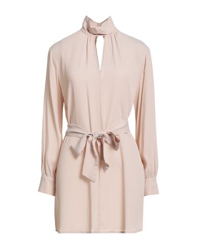 Kaos Woman Mini Dress Beige Size 4 Rayon In Neutral