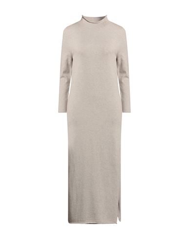 Fedeli Woman Midi Dress Light Grey Size 6 Cashmere In Gray