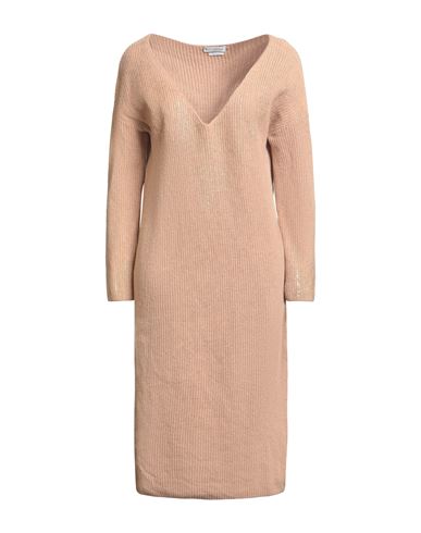 Ballantyne Woman Midi Dress Camel Size 6 Wool