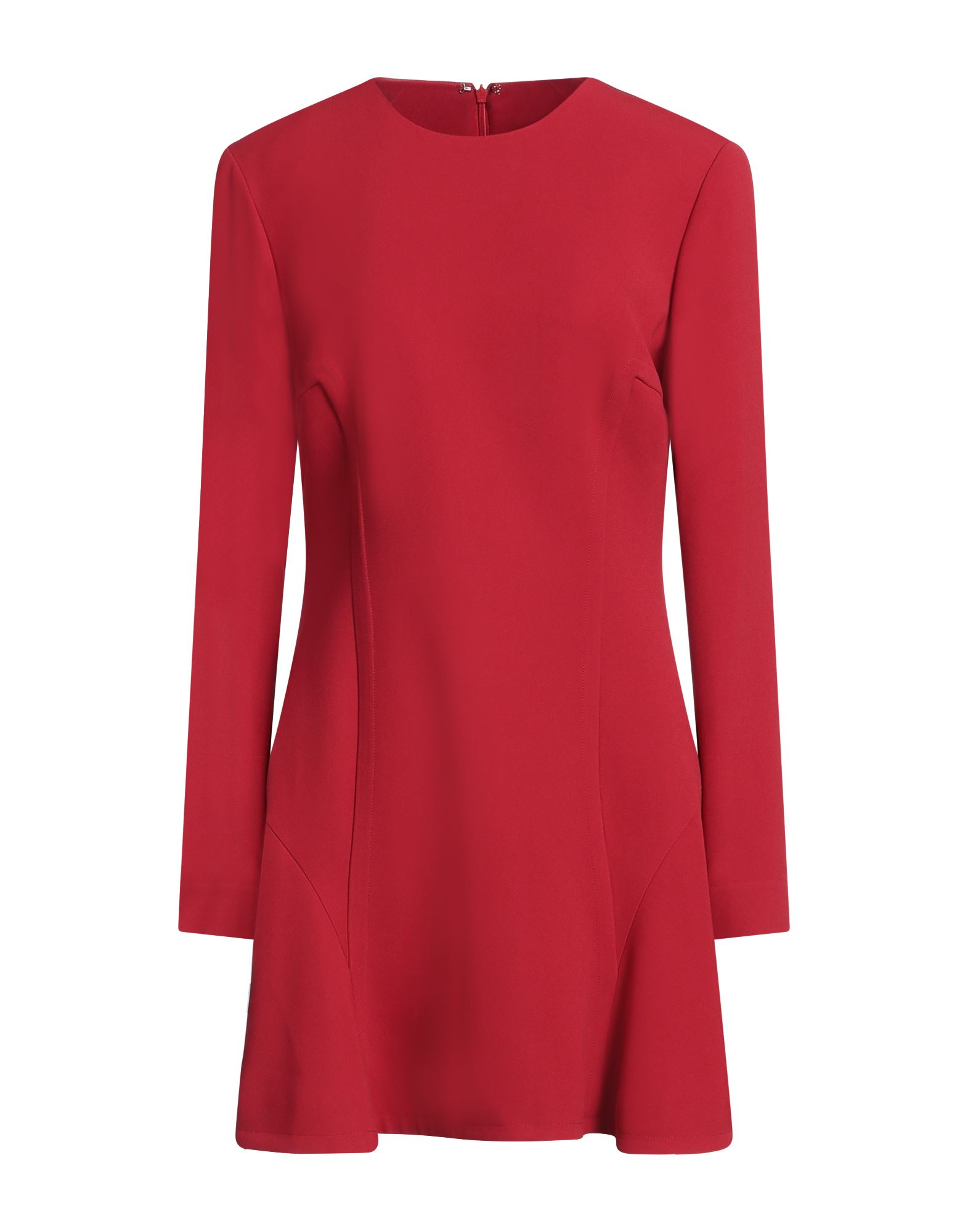《セール開催中》ELIE SAAB レディース ミニ丈ドレス ブリック 42 シルク 37% / レーヨン 31% / アセテート 30% / ポリウレタン 2%