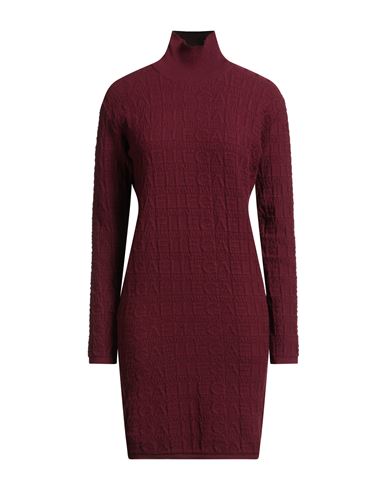 Gaelle Paris Gaëlle Paris Woman Mini Dress Garnet Size 3 Viscose, Polyester, Polyamide, Elastane In Red