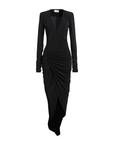 Soallure Woman Maxi Dress Black Size 8 Polyester, Elastane In Black