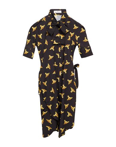 Vivienne Westwood Woman Midi Dress Black Size 2 Polyester