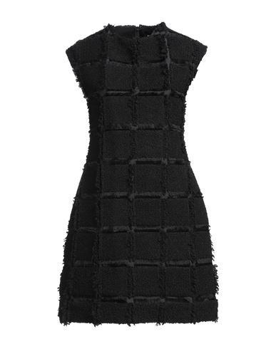 Calcaterra Woman Mini Dress Black Size 6 Polyester, Acrylic, Wool, Polyamide In Black