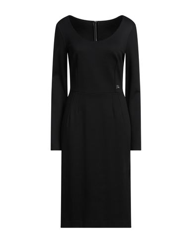 Dolce & Gabbana Woman Midi Dress Black Size 8 Viscose, Modal, Elastane In Black