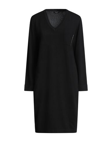 Shop Fabiana Filippi Woman Midi Dress Black Size 8 Virgin Wool, Silk, Cashmere