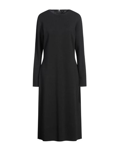 FABIANA FILIPPI FABIANA FILIPPI WOMAN MIDI DRESS BLACK SIZE 10 MERINO WOOL 
