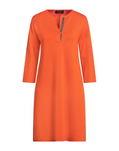 Fabiana Filippi Woman Mini Dress Orange Size 8 Merino Wool In Orange