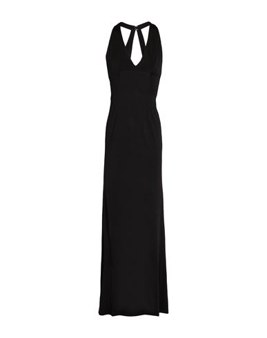 LOUISA BALLOU LOUISA BALLOU WOMAN MAXI DRESS BLACK SIZE M VISCOSE, ELASTANE 
