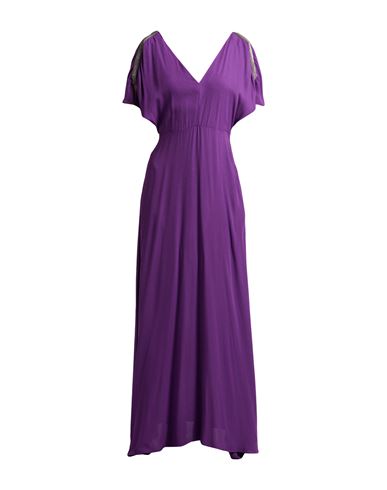 Fabiana Filippi Woman Maxi Dress Purple Size 6 Viscose In Purple