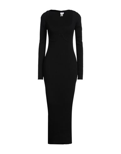 PATOU PATOU WOMAN MAXI DRESS BLACK SIZE M WOOL, NYLON 