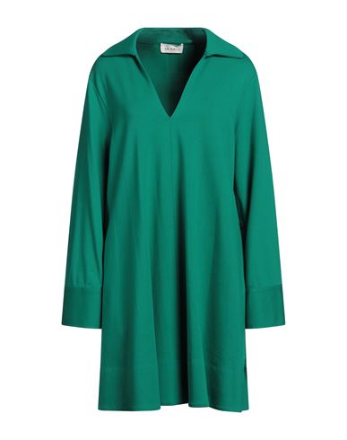 Meimeij Woman Mini Dress Green Size 6 Viscose, Polyamide, Elastane In Green