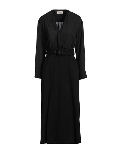 Shop Meimeij Woman Midi Dress Black Size 4 Viscose, Polyamide, Elastane