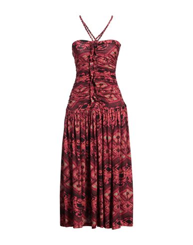 Ulla Johnson Marcella Patterned Halterneck Midi  Dress In Multi