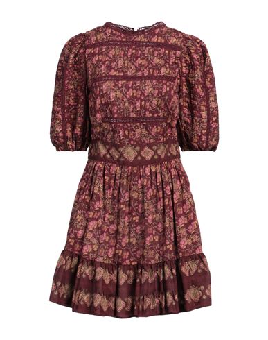 Sea Woman Mini Dress Plum Size 8 Cotton In Purple