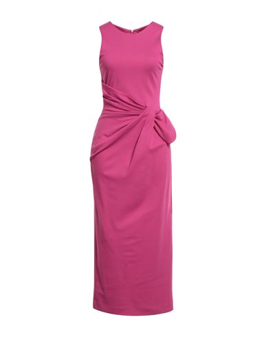 Emporio Armani Woman Maxi Dress Fuchsia Size 8 Viscose, Polyamide, Elastane In Pink