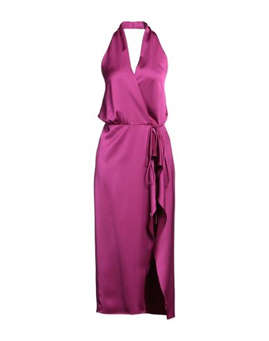 Pinko Woman Midi Dress Mauve Size 4 Polyester In Purple