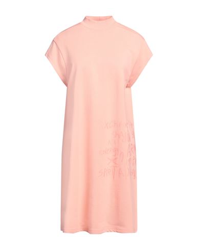 Armani Exchange Woman Midi Dress Salmon Pink Size S Cotton