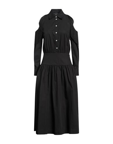 Midi-Kleid Damen Schwarz 32,34,36,38 Damen