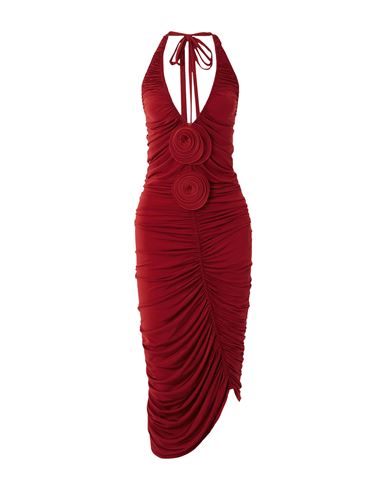 Vestido midi Mujer Rojo 38 Mujer