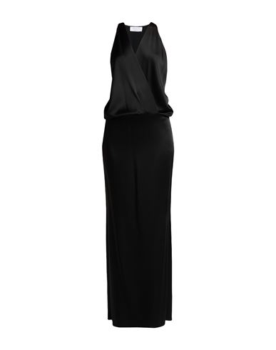 Woman Maxi dress Black Size 12 Polyamide, Elastane