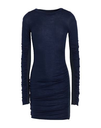 Jacquemus Woman Mini Dress Navy Size 0 Wool, Polyester, Polyamide, Elastane In Blue