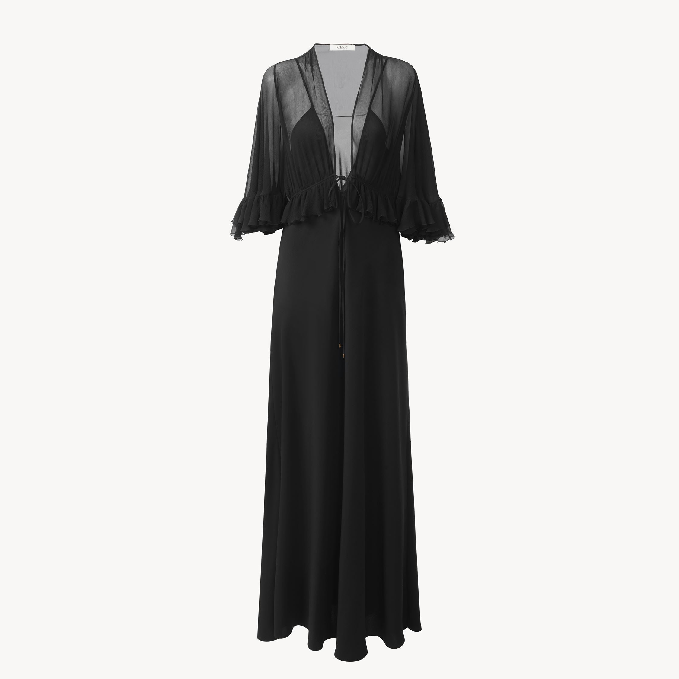 Chloé V-neck Dress In Black