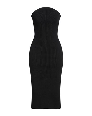 Midi-Kleid Damen Schwarz L,M Damen