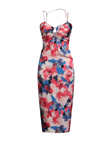 Patrizia Pepe Woman Midi Dress Magenta Size 4 Viscose, Elastane In Purple