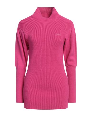 GAELLE PARIS GAËLLE PARIS WOMAN MINI DRESS FUCHSIA SIZE 2 VISCOSE, POLYESTER, POLYAMIDE 