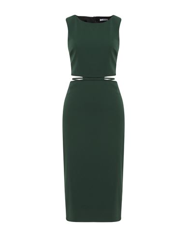 Patrizia Pepe Woman Midi Dress Green Size 8 Polyester, Elastane