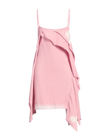 Diesel Woman Mini Dress Antique Rose Size M Cotton In Pink