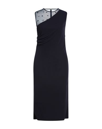 Givenchy Woman Midi Dress Midnight Blue Size 4 Viscose, Polyamide, Elastane In Black