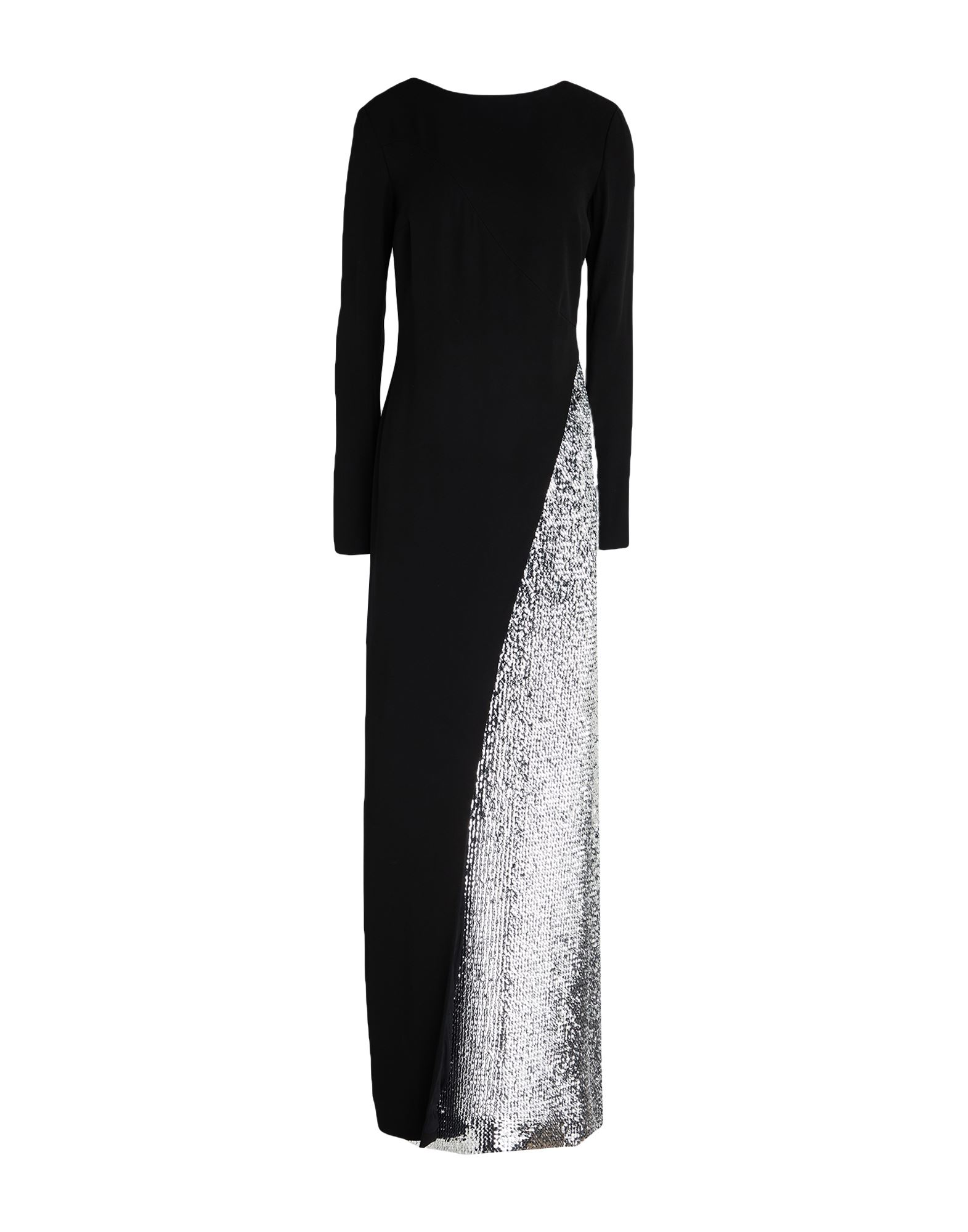 《セール開催中》GIVENCHY レディース マキシ丈ドレス ブラック 36 レーヨン 58% / アセテート 42% / ポリエステル