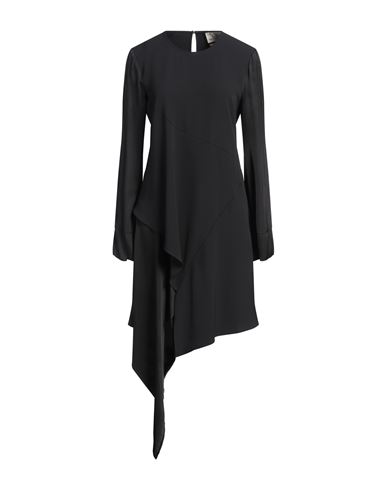 ALESSIA SANTI ALESSIA SANTI WOMAN MINI DRESS BLACK SIZE 6 POLYESTER, ELASTANE 