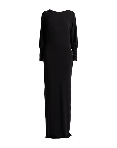 Patrizia Pepe Sera Woman Maxi Dress Black Size 3 Acetate, Polyamide, Elastane In Black
