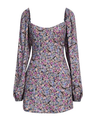Mar De Margaritas Woman Mini Dress Purple Size M Viscose In Purple