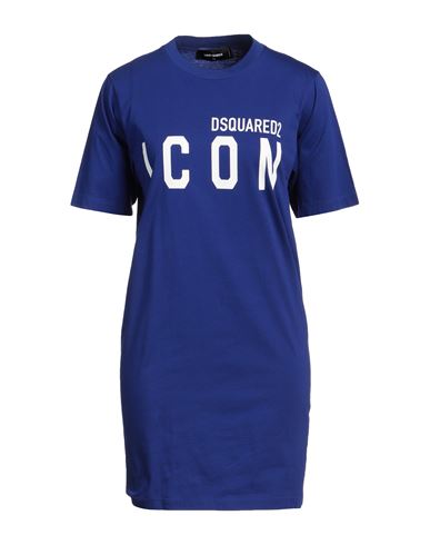 Dsquared2 Woman Mini Dress Blue Size Xs Cotton