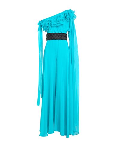 Mischalis Atelier Woman Jumpsuit Turquoise Size 8 Polyester In Blue