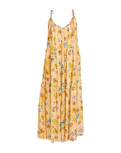 Ulla Johnson Woman Midi Dress Apricot Size S Cotton, Viscose