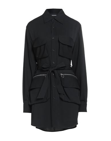 Dsquared2 Woman Mini Dress Black Size 6 Acetate, Silk In Black