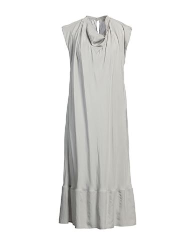 Lemaire Woman Midi Dress Light Grey Size 8 Lyocell