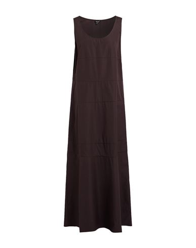 Aspesi Woman Maxi Dress Dark Brown Size 6 Cotton