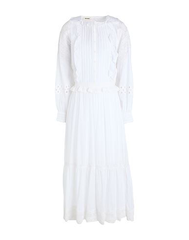 Zadig & Voltaire Woman Maxi Dress White Size M Cotton, Viscose In White