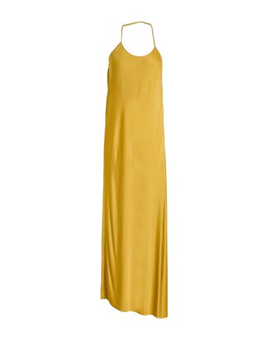 Department Five Department 5 Woman Maxi Dress Mustard Size 6 Viscose In Yellow