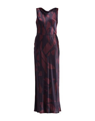 Antonelli Woman Maxi Dress Midnight Blue Size 12 Silk In Blue