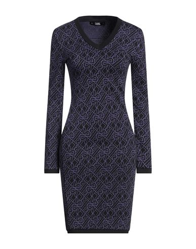 Karl Lagerfeld Woman Midi Dress Black Size S Cotton, Elastane